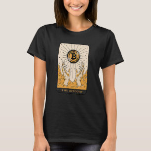 The Bitcoin Tarot Card Two Hands Cryptocurrency BT T-Shirt