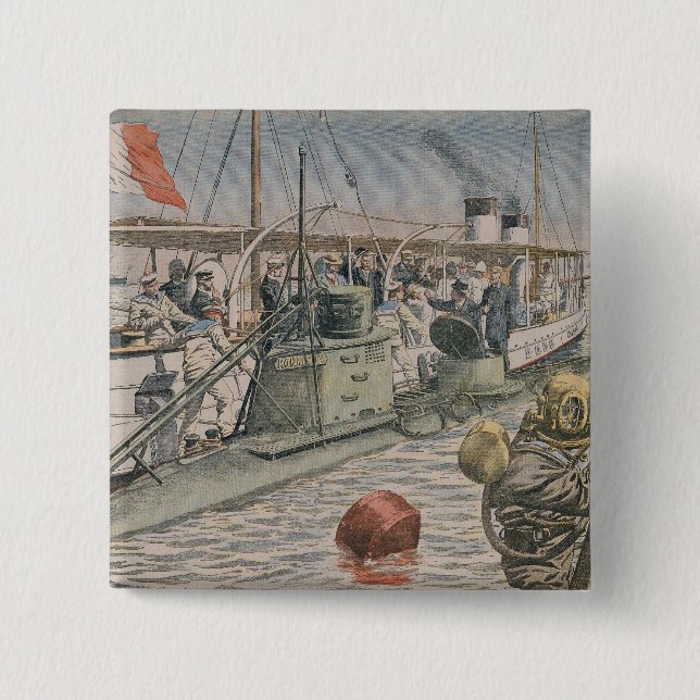 The Bizerte Catastrophe 15 Cm Square Badge (Front)