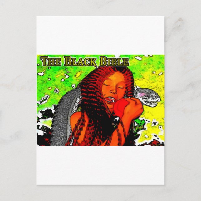 'The Black Bible': Adam & Eve Postcard (Front)