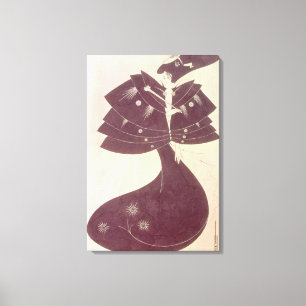 The Black Cape, illustration for the English editi Canvas Print