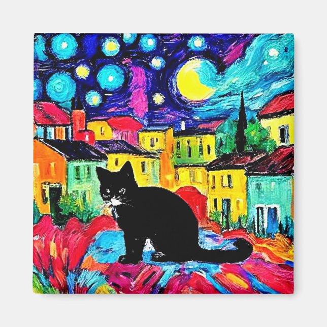 The Black Cat 3 Magnet (Front)