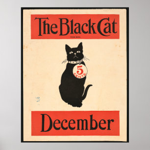 The Black Cat December 1890s Poster