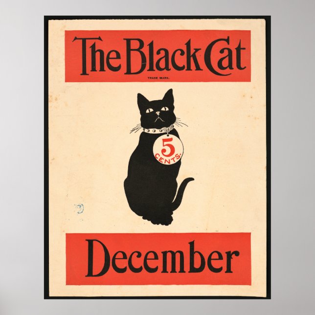 The Black Cat December 1890s Poster (Front)