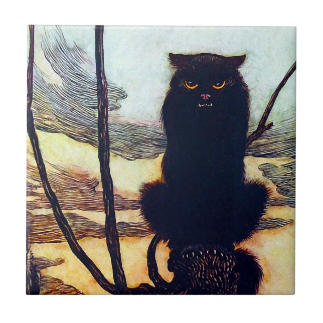 The Black Cat Tile (Front)