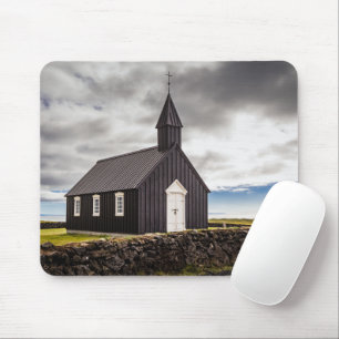 The Black Church Of Budir, Iceland Mouse Pad