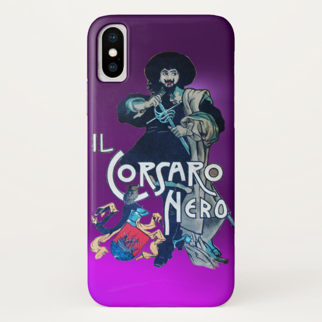 THE BLACK CORSAIR purple Case-Mate iPhone Case (Back)