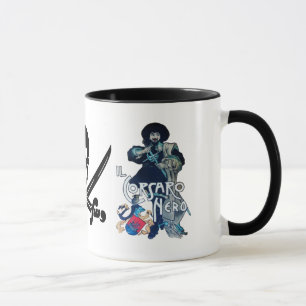 THE BLACK CORSAIR SKULL CROSSED SWORDS MUG