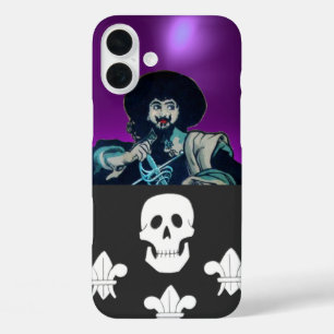 THE BLACK CORSAIR SKULL & FLEUR DE LIS iPhone 16 PLUS CASE