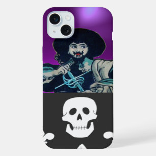 THE BLACK CORSAIR SKULL & FLEUR DE LIS iPhone 15 PLUS CASE