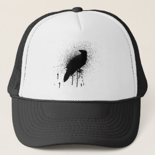 The black crow trucker hat