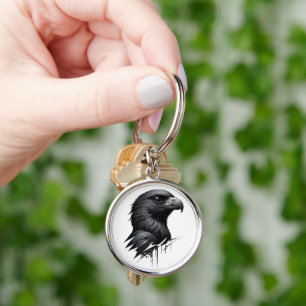 The Black Falcon Key Ring