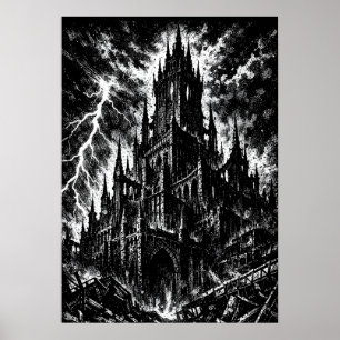 The Black Fortress by BurnsInHell Poster