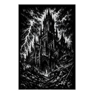 The Black Fortress by BurnsInHell Poster