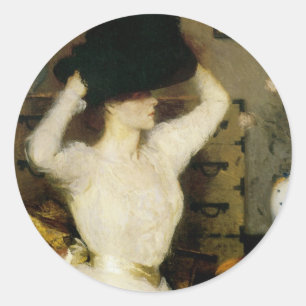 The Black Hat Classic Round Sticker