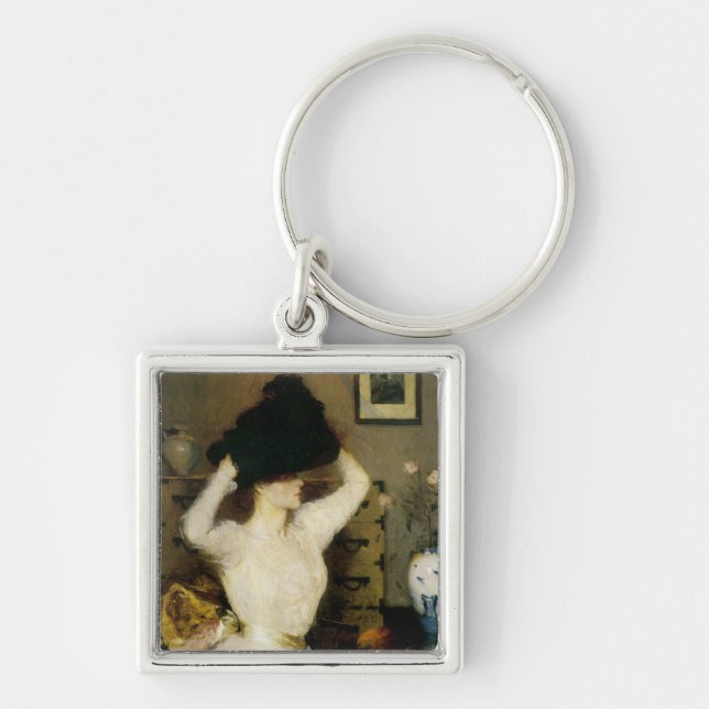 The Black Hat Key Ring (Front)