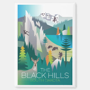 The Black Hills, South Dakota Refrigerator Magnet