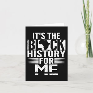 The Black History For Me African American Black Hi Card
