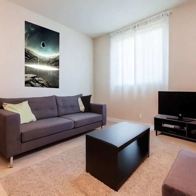 The black hole in the sky   | AI Art  Poster (Creator Uploaded)