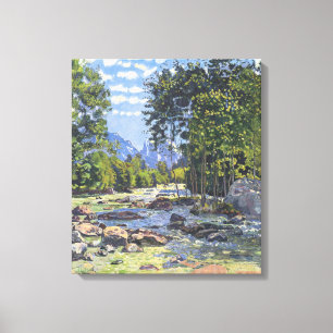 The Black Lutschina (by Ferdinand Hodler) Canvas Print