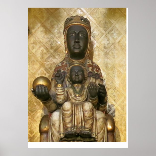 The Black Madonna of Montserrat Canvas Print (Front)