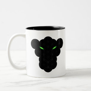 The Black Panther Of Life - Sacred Animals 01. Two-Tone Coffee Mug