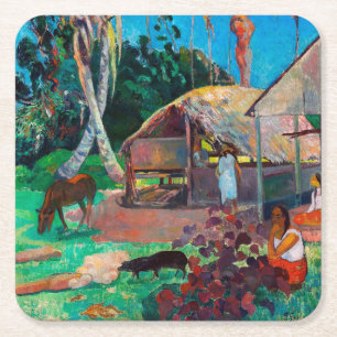 The Black Pigs, Gauguin Square Paper Coaster