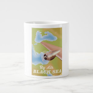 The black sea travel poster large coffee mug