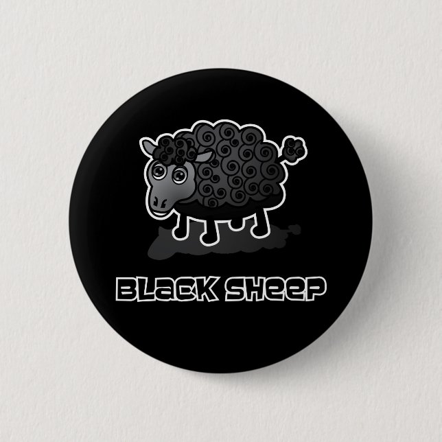 The Black Sheep 6 Cm Round Badge (Front)