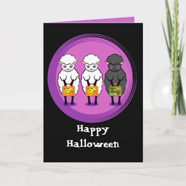 The black sheep Halloween Card (Front)