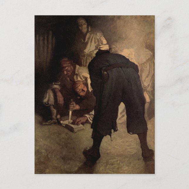 The Black Spot - N. C. Wyeth Postcard (Front)