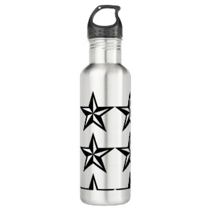 The black starr stainless steel water bottle