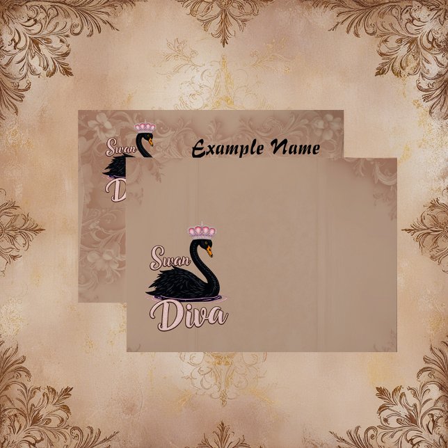 The black swan, queen of the water. envelope (Creator Uploaded)