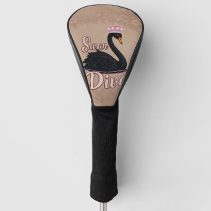 The black swan, queen of the water. golf head cover