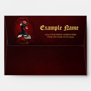 The black swan, symbolising creativity  envelope