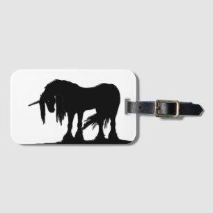 The Black Unicorn Luggage Tag