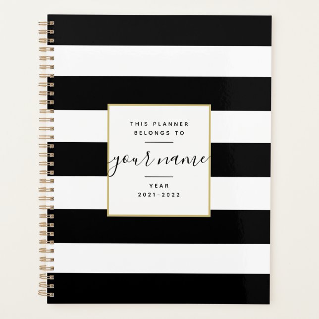 The Black & White Classic Planner (Front)