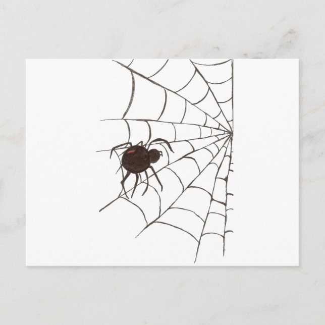 The Black Widow Postcard (Front)