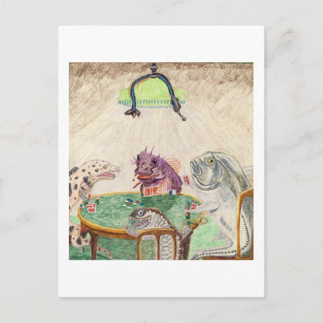 The Blackjack Players Postcard (Front)