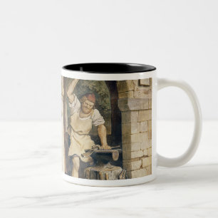 The Blacksmith of Ruhla, c.1854 Two-Tone Coffee Mug