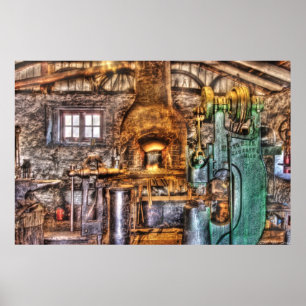 The Blacksmith shop Poster