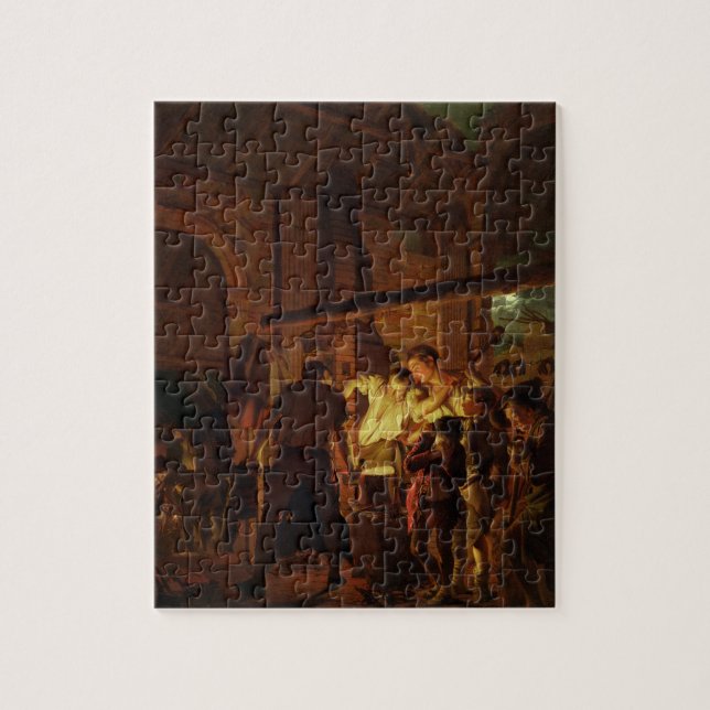 The Blacksmith's Shop (oil on canvas) Jigsaw Puzzle (Vertical)