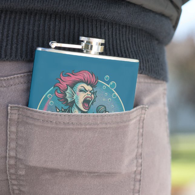 the Blaring Siren Hip Flask (In Situ)