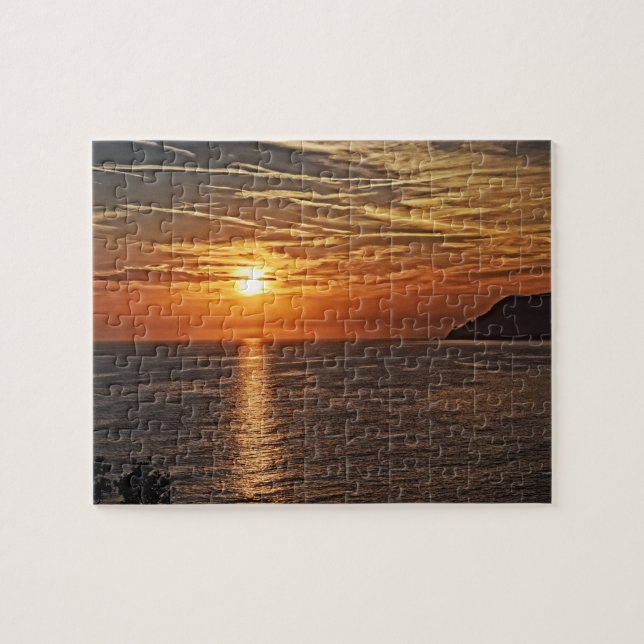The Blaze of Sunset - 8x10 - 110 pcs. Jigsaw Puzzle (Horizontal)