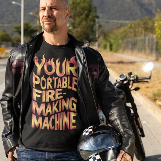 The Blazing Portable Fire-Making Machine T-Shirt (Creator Uploaded)
