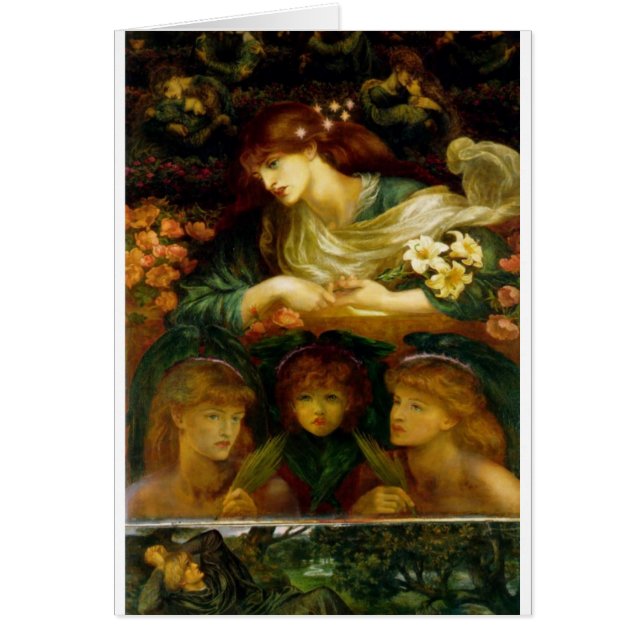 The Blessed Damozel - Postcard (Front)