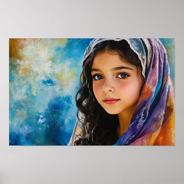 The Blessed Virgin Mary as a Young Girl Poster (Front)