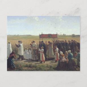 The Blessing of the Wheat in the Artois, 1857 Postcard