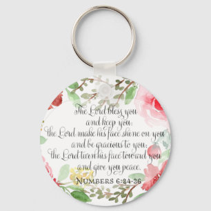 The blessing   Scripture Art   Numbers 6:24-26 Key Ring