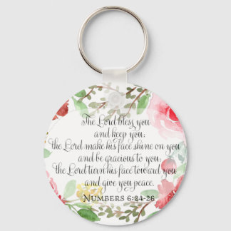 The blessing | Scripture Art | Numbers 6:24-26 Key Ring