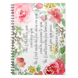 The blessing   Scripture Art   Numbers 6:24-26 Notebook